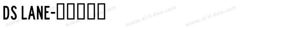 DS Lane字体转换